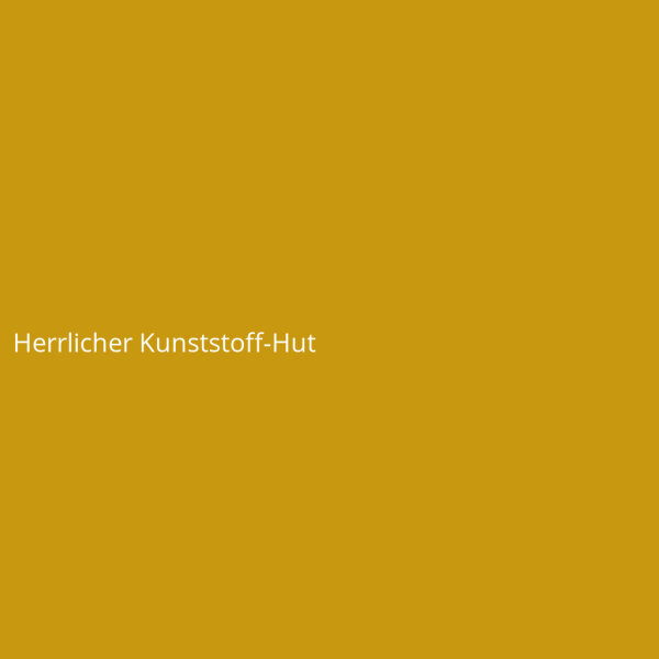 Herrlicher Kunststoff-Hut