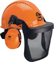 Waldarbeiterkombi G3000M H31P3E V5B 3tlg. EN397 m.Ku.-Netz Helm UV-stabil 3M