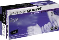 Einweghandschuhe Semperguard NitrilStyle Gr.XL schwarz EN388,EN374,EN455 Kat.III